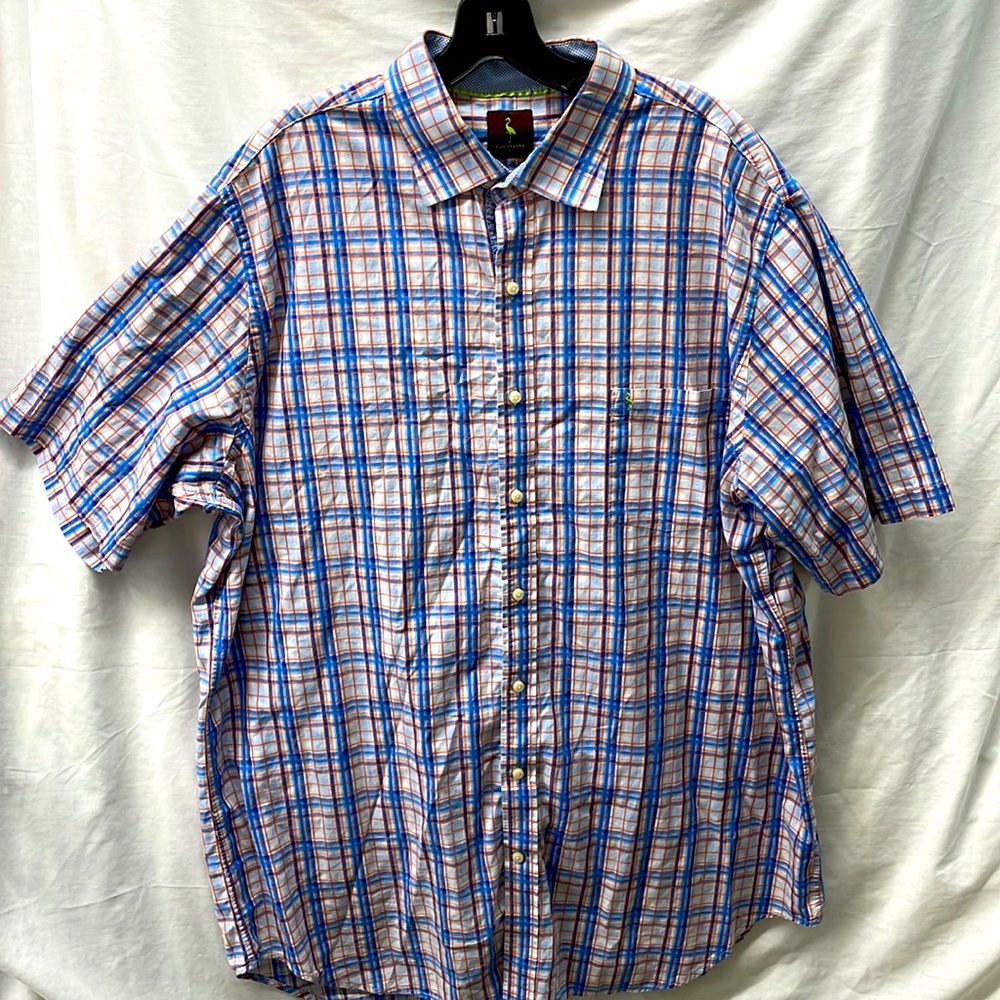 Tailorbyrd short sleeve button down dress shirt men sz 3XLT 3/29/4